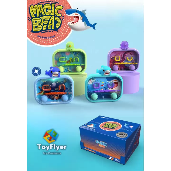 Su Oyunu (Water Game) Çocuklar İçin – Eğlenceli Halka Geçirme Işıklı Shark ve Ahtapot