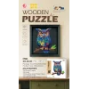 3D Puzzle Ahşap Minyatür Maket Kiti DIY Kendin Yap Baykuş 178 Parça