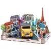 3D Puzzle Ahşap Minyatür Maket Kiti DIY Kendin Yap Citroen Işıklı 222 Parça