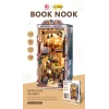 3D Puzzle Ahşap Minyatür Maket Kiti DIY Kendin Yap Dedektif Büro Işıklı 234 Parça