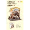 3D Puzzle Ahşap Minyatür Maket Kiti DIY Kendin Yap Fırın 179 Parça Işıklı
