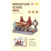 3D Puzzle Ahşap Minyatür Maket Kiti DIY Kendin Yap Garaj Işıklı 210 Parça