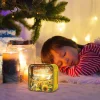 3D Puzzle Ahşap Minyatür Maket Kiti DIY Kendin Yap Gece Lambası Ayçiçeği 12 Parça