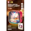 3D Puzzle Ahşap Minyatür Maket Kiti DIY Kendin Yap Gece Lambası Kuzey Işıkları 12 Parça