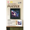 3D Puzzle Ahşap Minyatür Maket Kiti DIY Kendin Yap Köpek Balığı 166 Parça