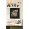 3D Puzzle Ahşap Minyatür Maket Kiti DIY Kendin Yap Kuala ve Yavrusu 153 Parça