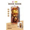 3D Puzzle Ahşap Minyatür Maket Kiti DIY Kendin Yap Kütüphane Işıklı 371 Parça