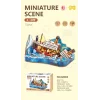 3D Puzzle Ahşap Minyatür Maket Kiti DIY Kendin Yap Titanic Işıklı 196 Parça