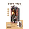 3D Puzzle Ahşap Minyatür Maket Kiti DIY Kendin Yap Tren İstasyonu Işıklı 385 Parça