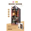 3D Puzzle Ahşap Minyatür Maket Kiti DIY Kendin Yap Tren İstasyonu Işıklı 385 Parça