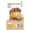 3D Puzzle Ahşap Minyatür Maket Kiti DIY Kendin Yap Yatak Odası Işıklı 122 Parça