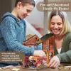 3D Puzzle Ahşap Minyatür Maket Kiti DIY Kendin Yap Garaj