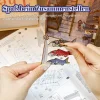 3D Puzzle Ahşap Minyatür Maket Kiti DIY Kendin Yap Japan, Sakura Sokak 293 Parça
