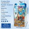 3D Puzzle Ahşap Minyatür Maket Kiti DIY Kendin Yap Balonlu Ev 203 Parça