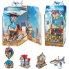 3D Puzzle Ahşap Minyatür Maket Kiti DIY Kendin Yap Balonlu Ev 203 Parça