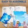 3D Puzzle Ahşap Minyatür Maket Kiti DIY Kendin Yap Balonlu Ev 203 Parça