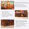 3D Puzzle Ahşap Minyatür Maket Kiti DIY Kendin Yap London Streets 97 Parça Işıklı