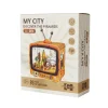 3D Puzzle Ahşap Minyatür Maket Kiti DIY Kendin Yap Piramitler 89 Parça Işıklı