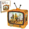 3D Puzzle Ahşap Minyatür Maket Kiti DIY Kendin Yap Piramitler 89 Parça Işıklı