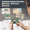 3D Puzzle Ahşap Minyatür Maket Kiti DIY Kendin Yap Venice 139 Parça Işıklı