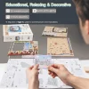 3D Puzzle Ahşap Minyatür Maket Kiti DIY Kendin Yap New York 78 Parça Işıklı