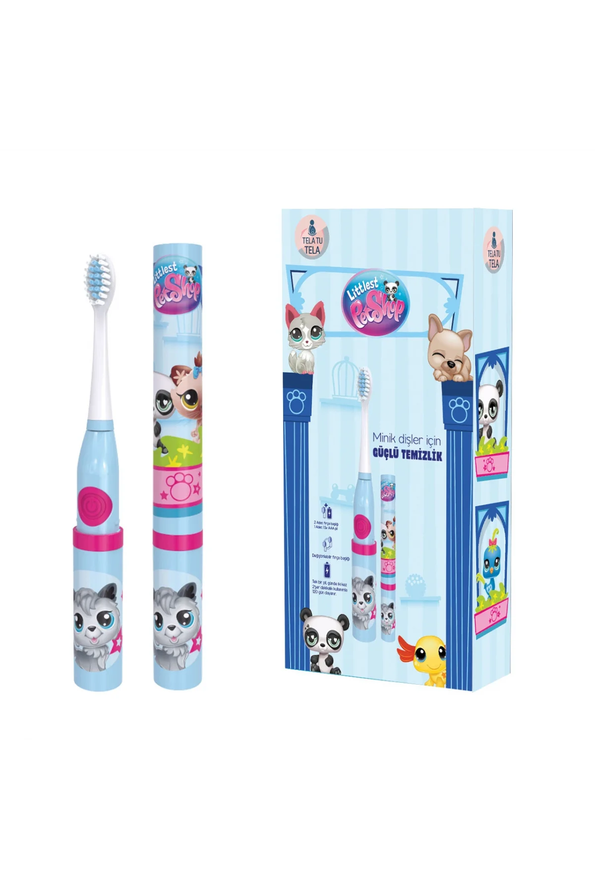 Çocuk Diş Fırçası - Littlest Pet Shop (LPS) Lisanslı Pilli Kız Çocuk 3+