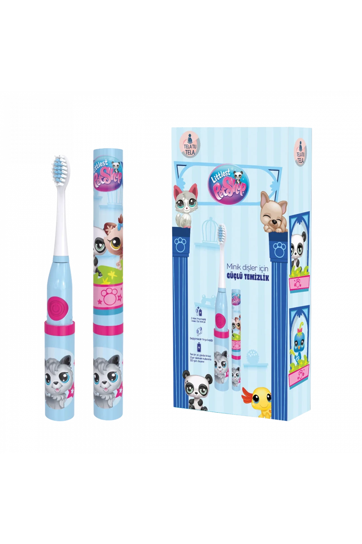 Çocuk Diş Fırçası - Littlest Pet Shop (LPS) Lisanslı Pilli Kız Çocuk 3+