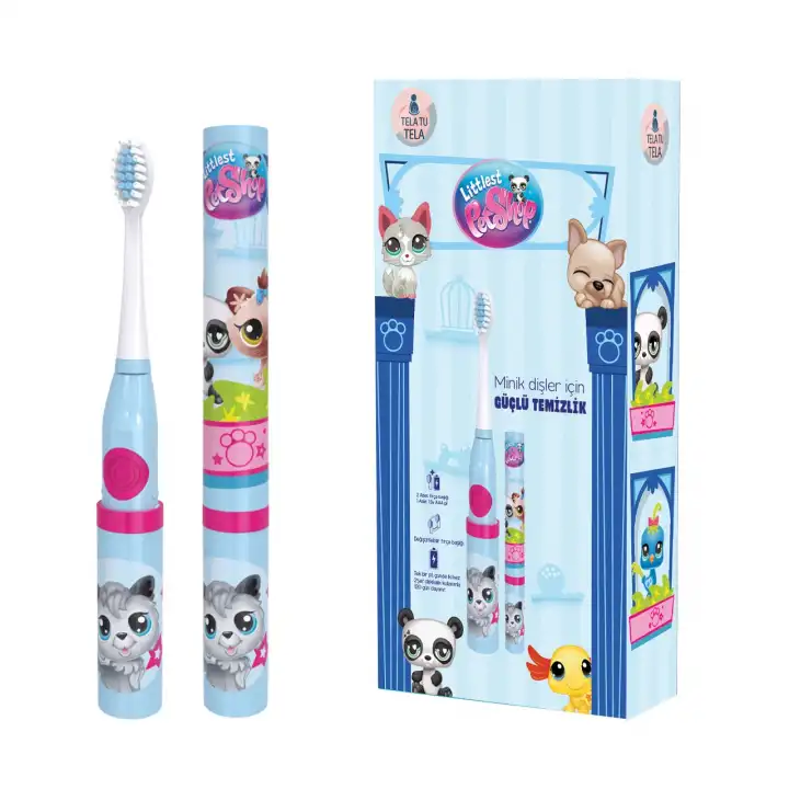 Çocuk Diş Fırçası - Littlest Pet Shop (LPS) Lisanslı Pilli Kız Çocuk 3+