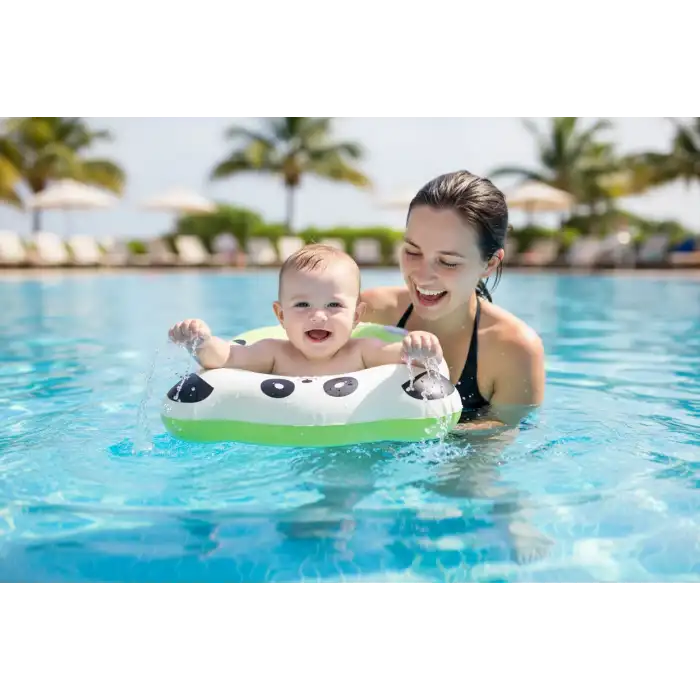 Bebek Bel Simidi Panda Figürlü Emniyet Tokalı Pompasız Kullanım