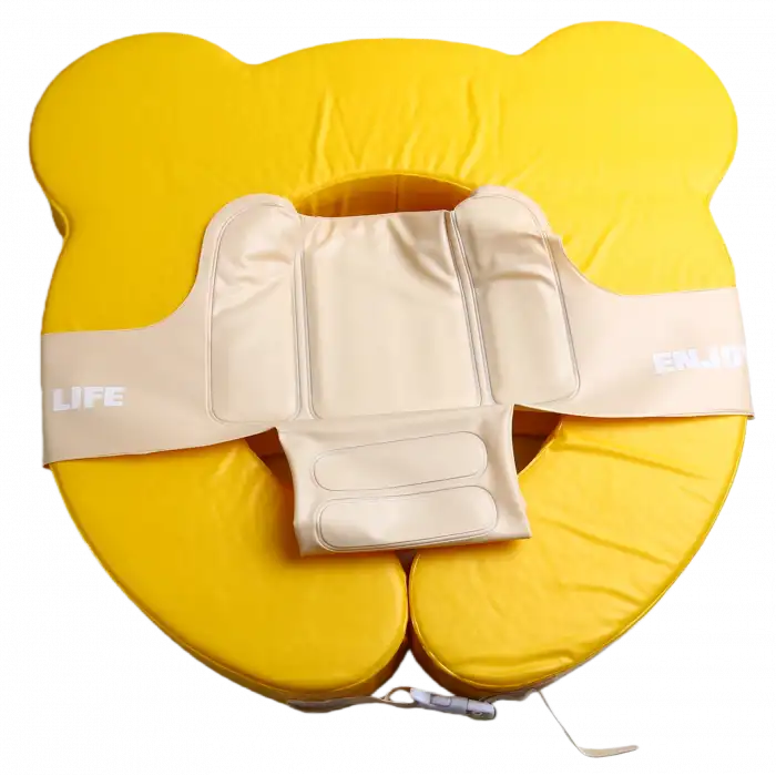 Bebek Yüzme Simidi 2si 1 Arada- İç Haznesi Çıkabilir, Güvenli ,Yeni Model- Ayıcık Desenli Sarı