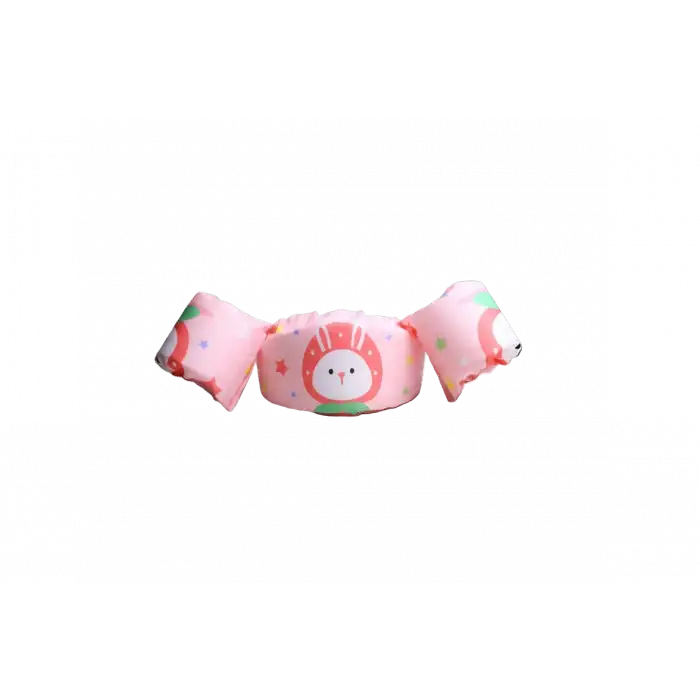 Tavşan Temalı Bebek Kolluk Can Simidi Seti - Güvenli Göğüs Destekli Batmaz Yüzme Yardımcısı