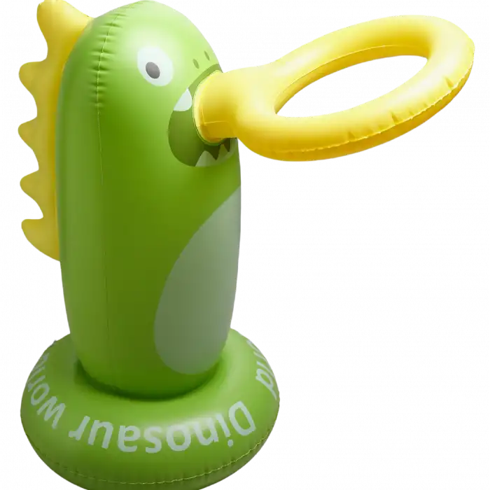 Eğlenceli Şişme Dinozor Havuz Basketbol Potası Koordinasyon Geliştirici Çocuk Su Oyuncağı