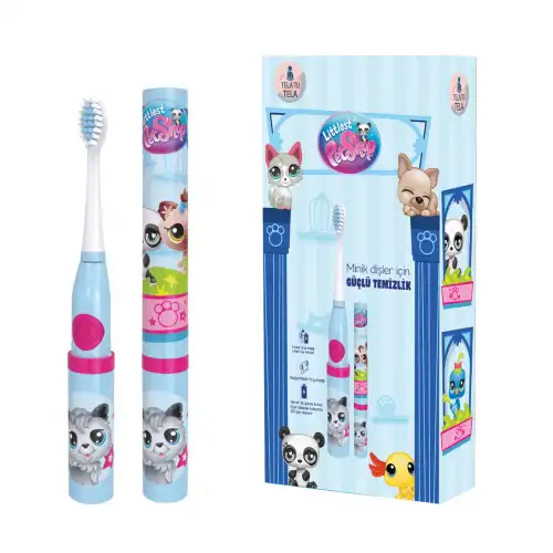 Çocuk Diş Fırçası - Littlest Pet Shop (LPS) Lisanslı Pilli Kız Çocuk 3+