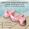 Tavşan Temalı Bebek Kolluk Can Simidi Seti - Güvenli Göğüs Destekli Batmaz Yüzme Yardımcısı