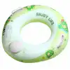 Bas Şişir Pratik Bebek Yüzme Simidi Pompa Gerektirmeyen Ebeveyn Tutma Yerli Çift Emniyetli Yeşil Simit