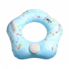 Bas Şişir Pratik Bebek Yüzme Simidi Pompa Gerektirmeyen Ebeveyn Tutma Yerli Çift Emniyetli Mavi Simit
