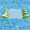 Hava Yastıklı Fileli Şişme Havuz Koltuğu 4ü 1 Arada Deniz ve Havuz Yatağı Yeşil