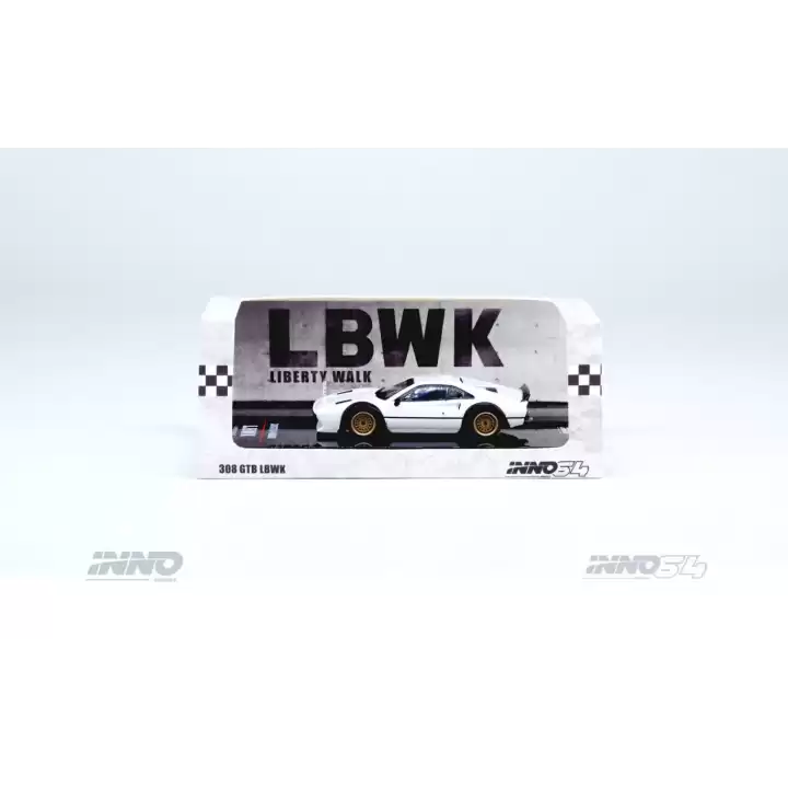 Inno 1/64 LBWK 308 GTB White IN64-LBWK308-WHI