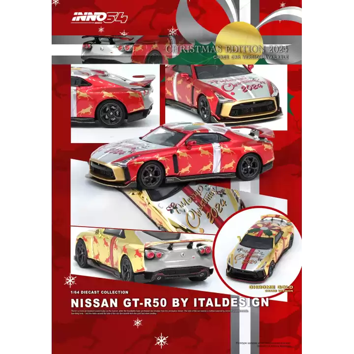 Inno 1/64 Nissan GT-R50 XMAS 2024 Special Edtion IN64-R50-XMAS24
