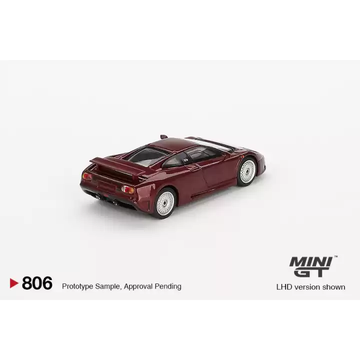 Mini GT 1/64 Bugatti EB110 GT Dark Red Metallic - Blister Paket MGT00806