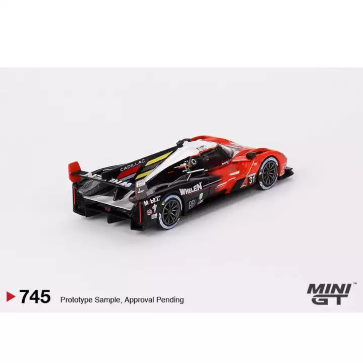 Mini GT 1/64 Cadillac V-Series.R Whelen Engineering Cadillac Racing 2023 IMSA Sebring 12 Hrs Winner MGT00745