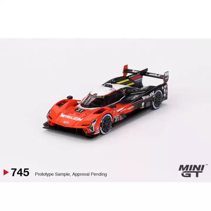 Mini GT 1/64 Cadillac V-Series.R Whelen Engineering Cadillac Racing 2023 IMSA Sebring 12 Hrs Winner MGT00745