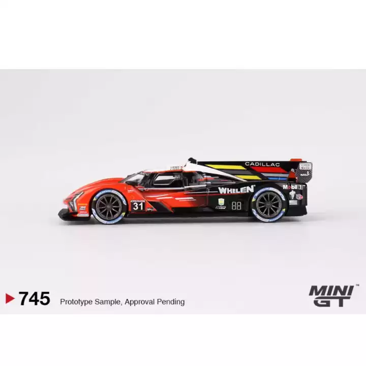 Mini GT 1/64 Cadillac V-Series.R Whelen Engineering Cadillac Racing 2023 IMSA Sebring 12 Hrs Winner MGT00745