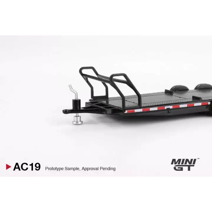 Mini GT 1/64 Car Hauler Trailer Black MGTAC19