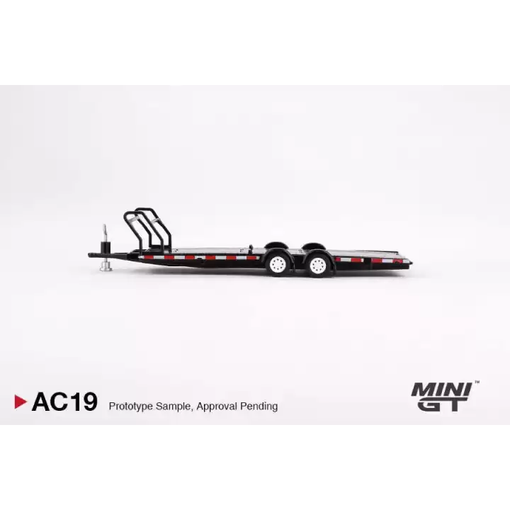 Mini GT 1/64 Car Hauler Trailer Black MGTAC19