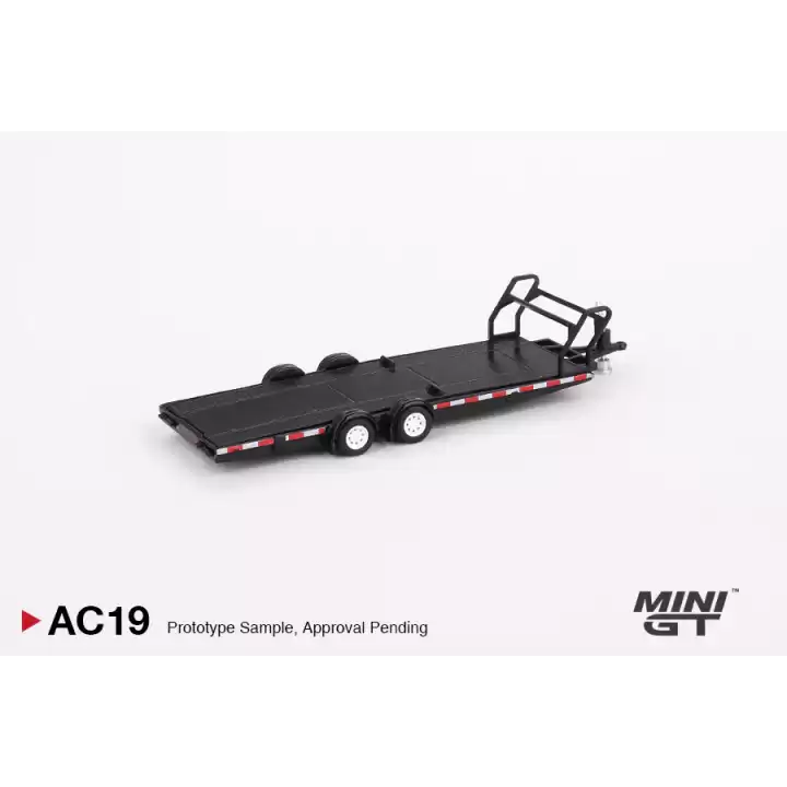 Mini GT 1/64 Car Hauler Trailer Black MGTAC19