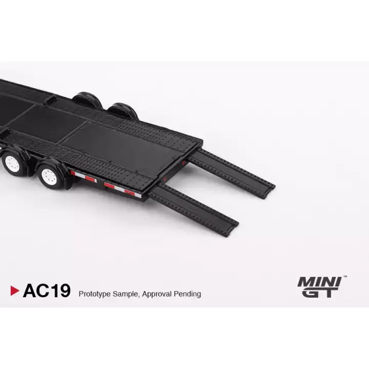 Mini GT 1/64 Car Hauler Trailer Black MGTAC19