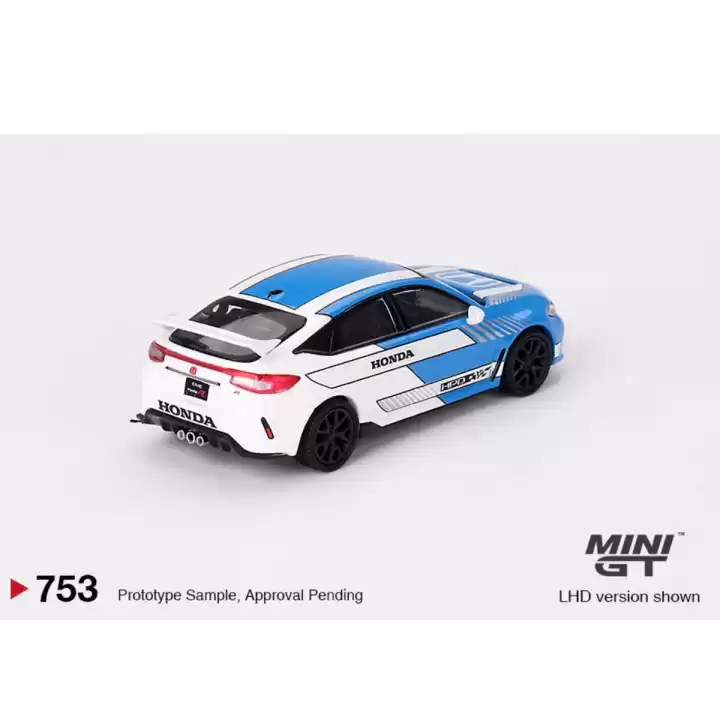 Mini GT 1/64 Honda Civic Type R 2023 Pace Car Blue MGT00753