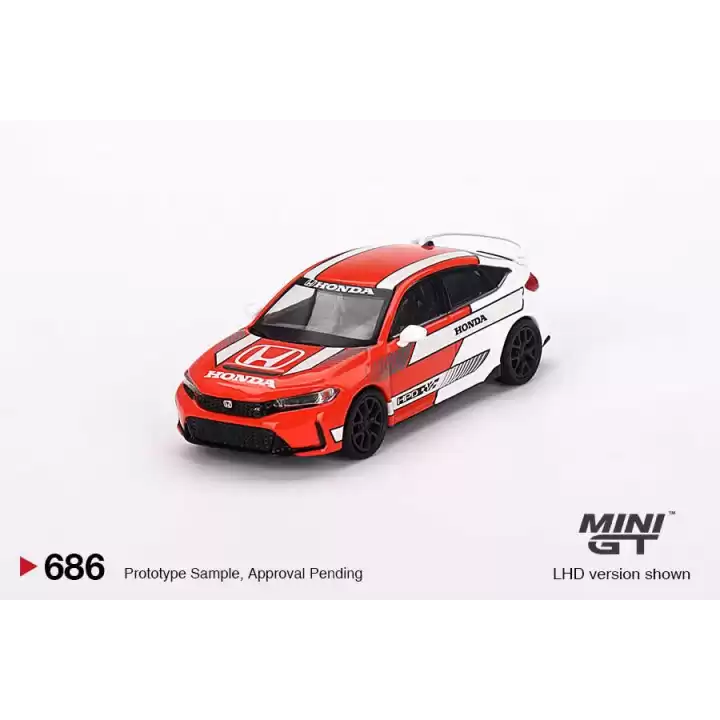 Mini GT 1/64 Honda Civic TYPE R 2023 Pace Car Red MGT00686