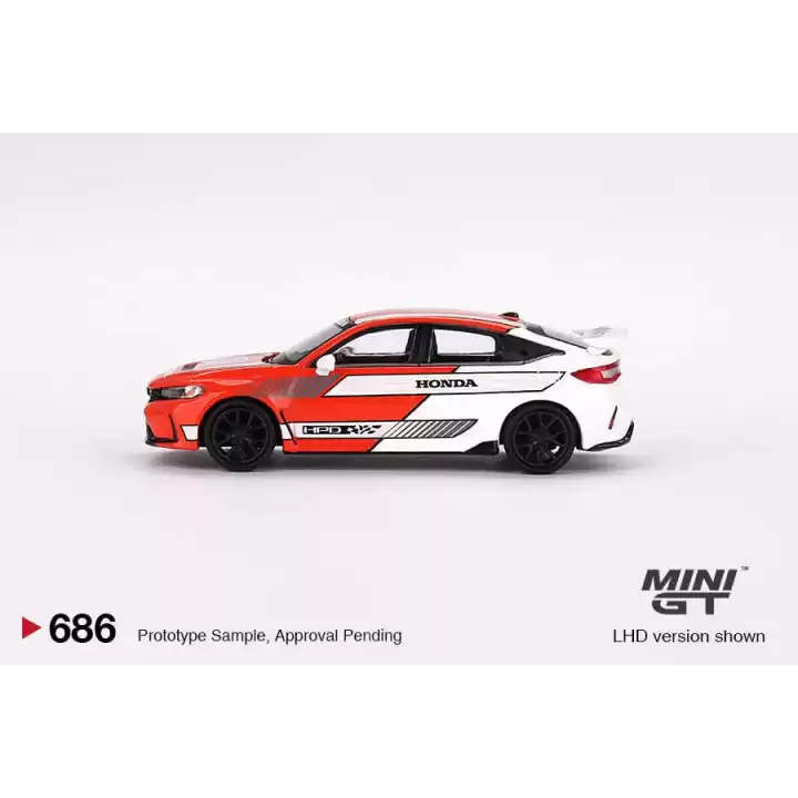 Mini GT 1/64 Honda Civic TYPE R 2023 Pace Car Red MGT00686